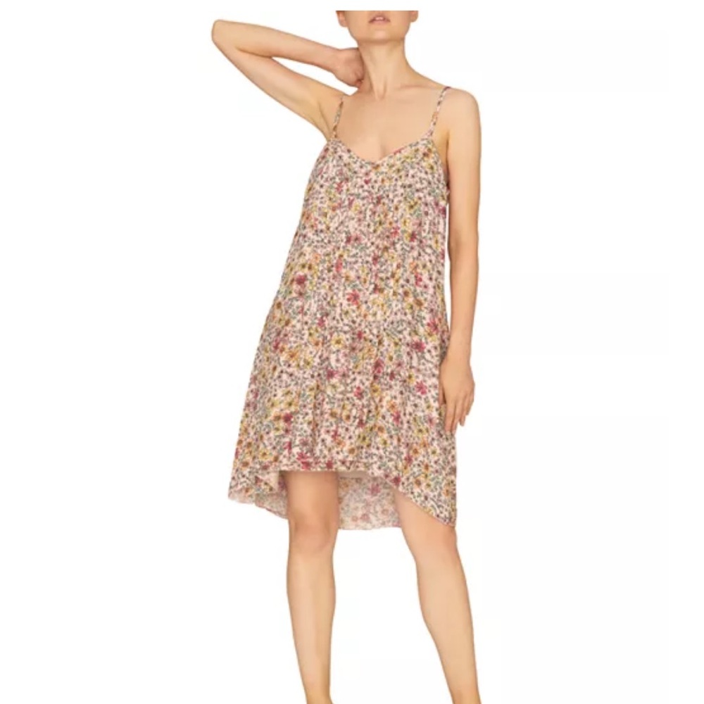 Sanctuary Spring Ahead Floral-Print Trapeze Dress